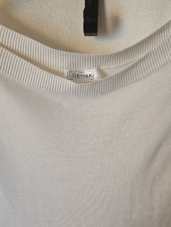 Lilysilk Tops - LILYSILK 100% Silk Blouse Cream Lightweight Minimalist Luxury Top